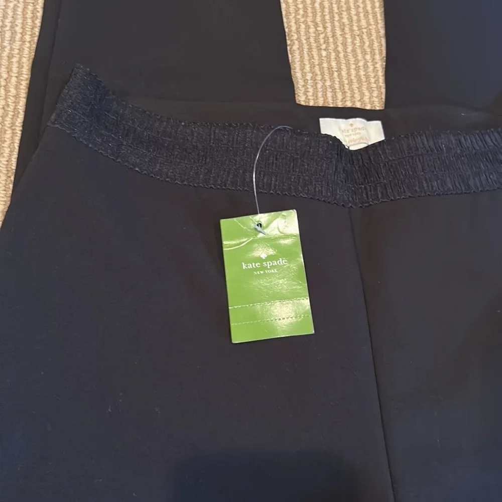 NWT KATE SPADE blaze a trail stretch black pants size 4